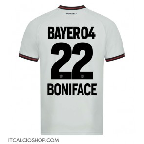 Bayer Leverkusen Victor Boniface #22 Seconda Maglia 2023-24 Manica Corta